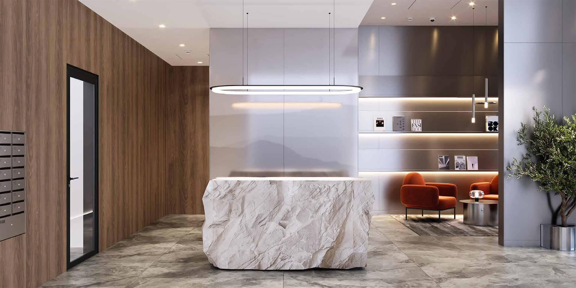 Лобби ЖК «Селигер Сити»